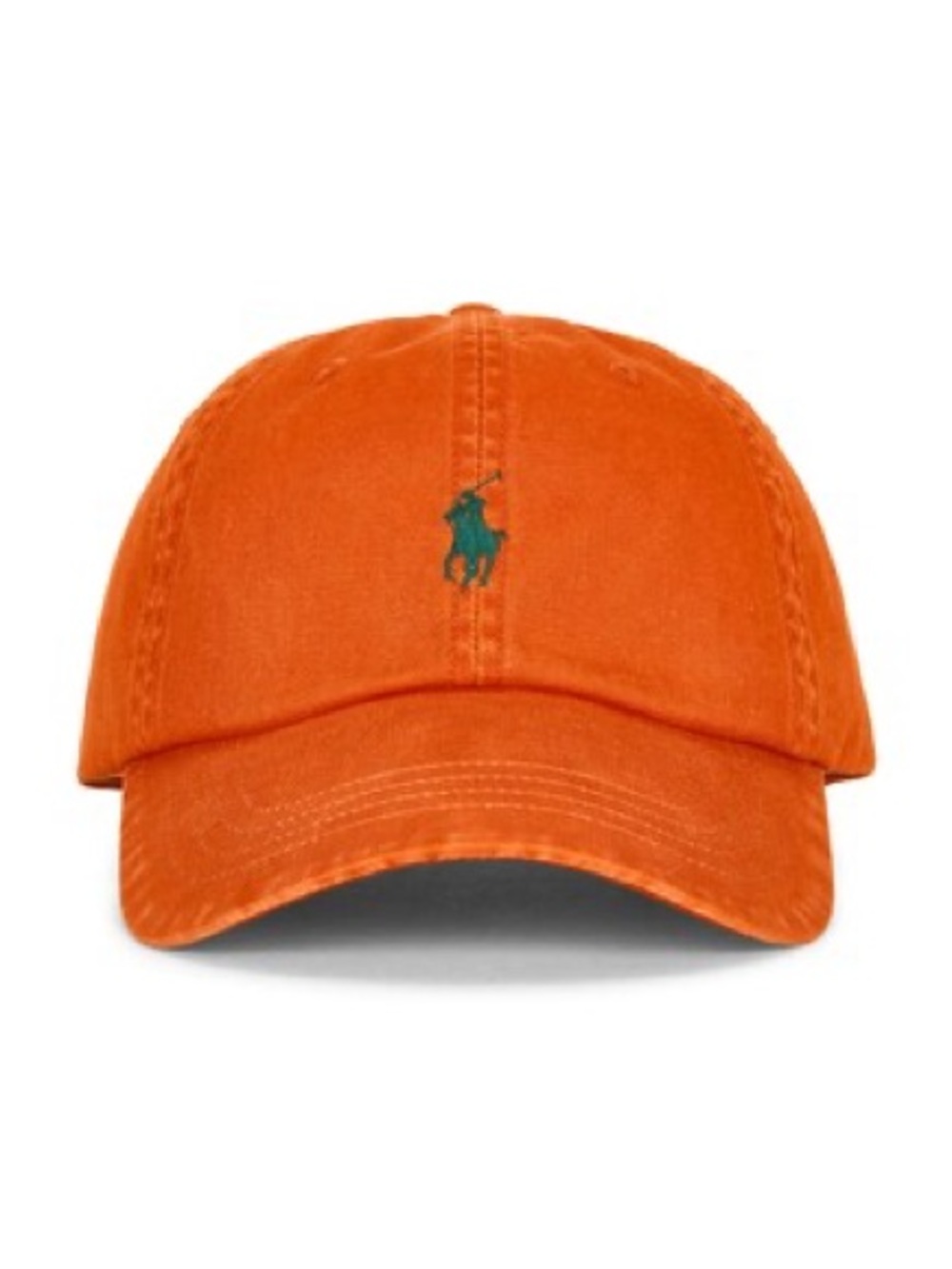 Polo by Ralph Lauren Orange Hat with Green Logo 🐎🧢